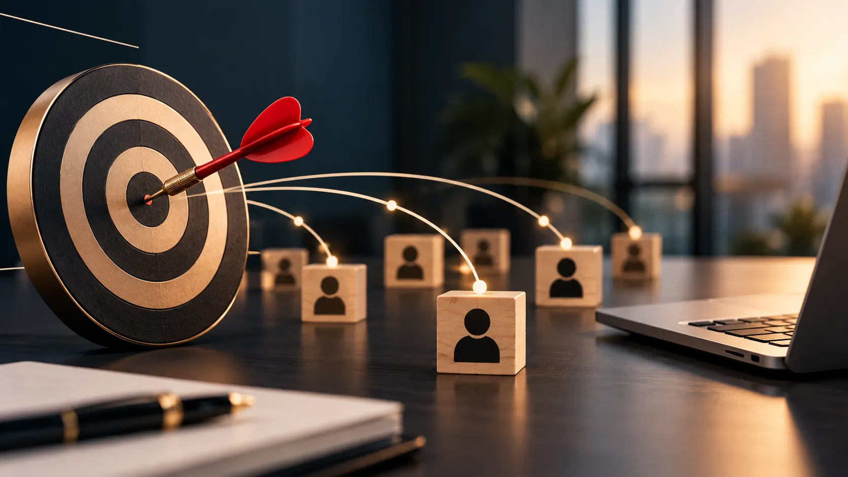 Alvo e Conexões de Negócios
